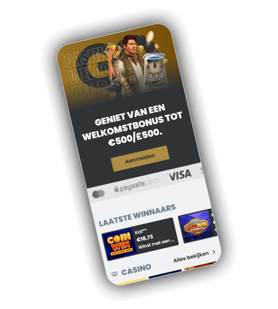 Lobby van het casino GQBet Casino NL